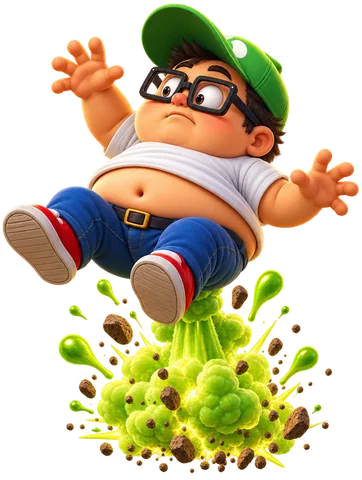 Blast: Bob rocketing straight up